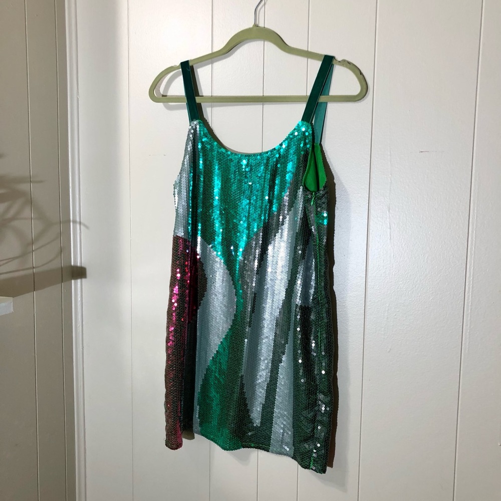 Pixie Green Sequin Dress